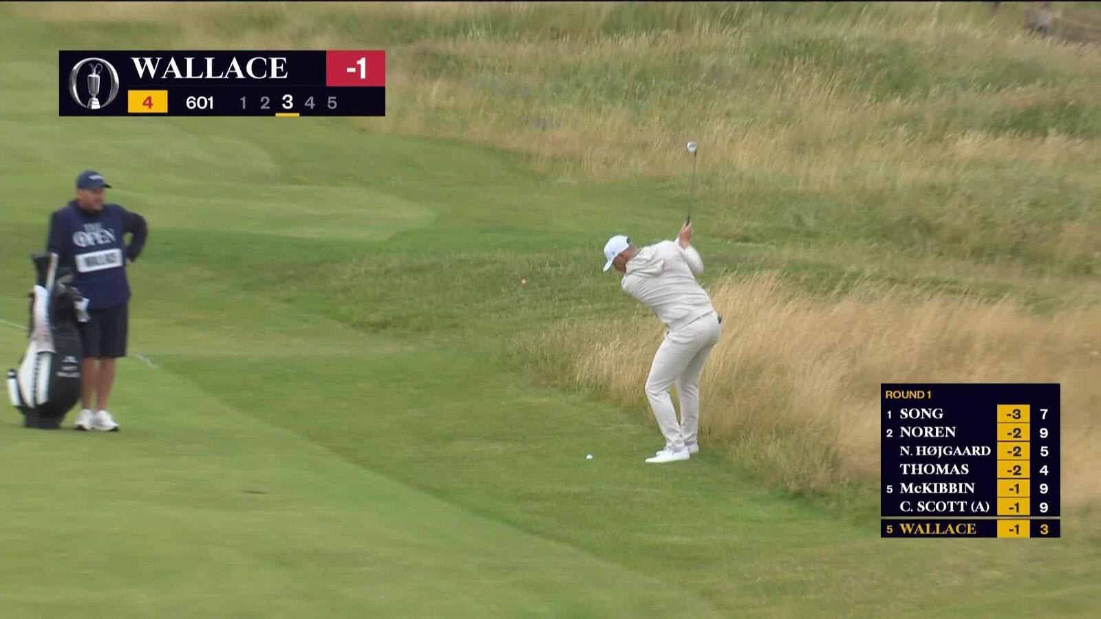 Matt Wallace holes out for eagle at The Open
