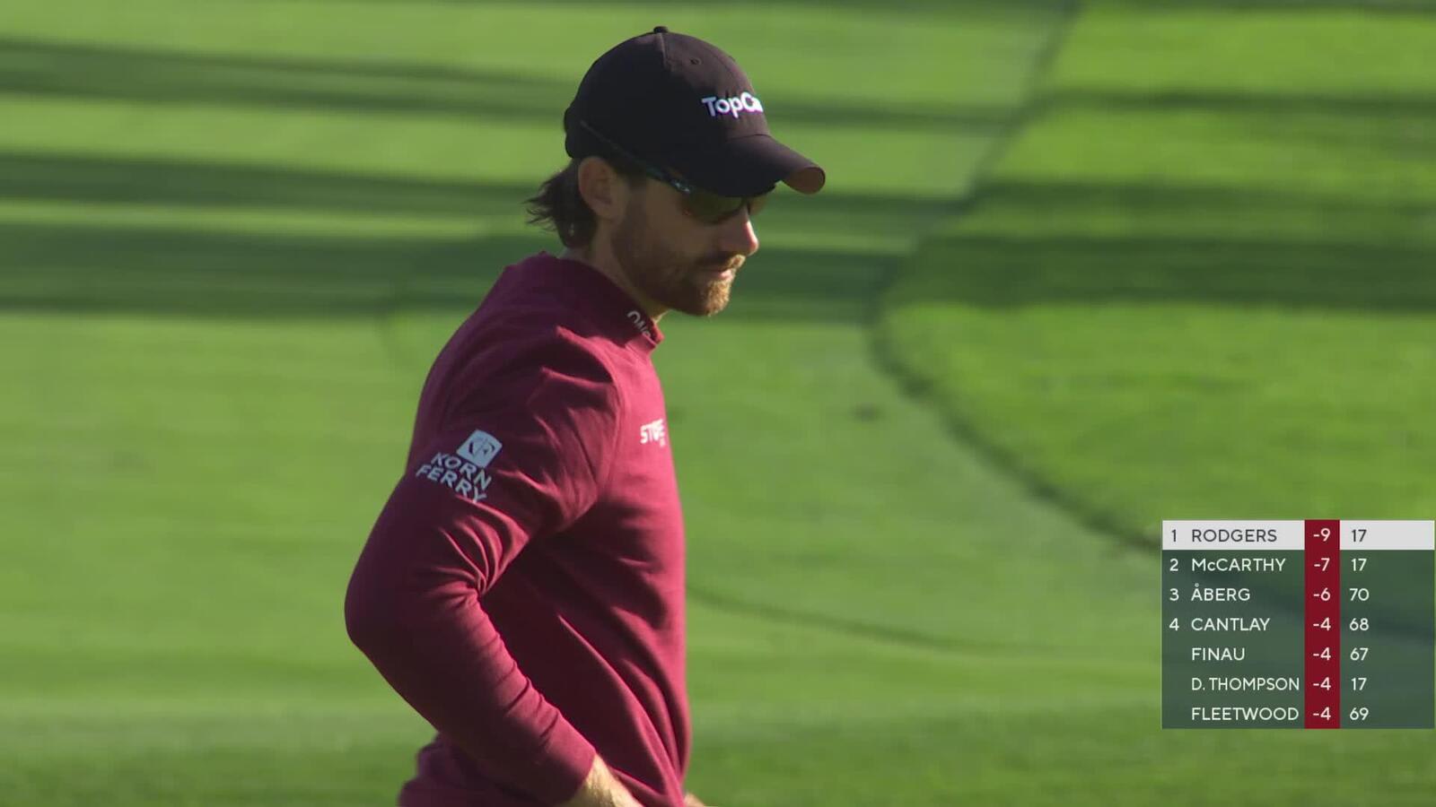 Patrick Rodgers limits damage after water ball to keep solo lead at The Genesis