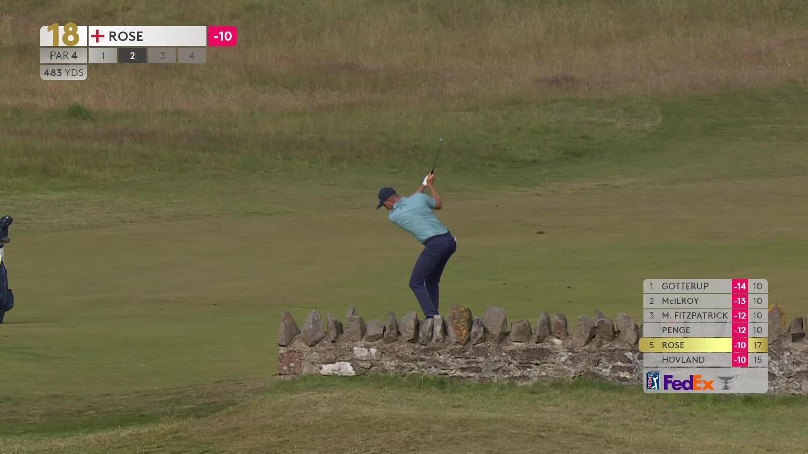 Justin Rose sinks 28-foot birdie putt to finish Genesis Scottish Open