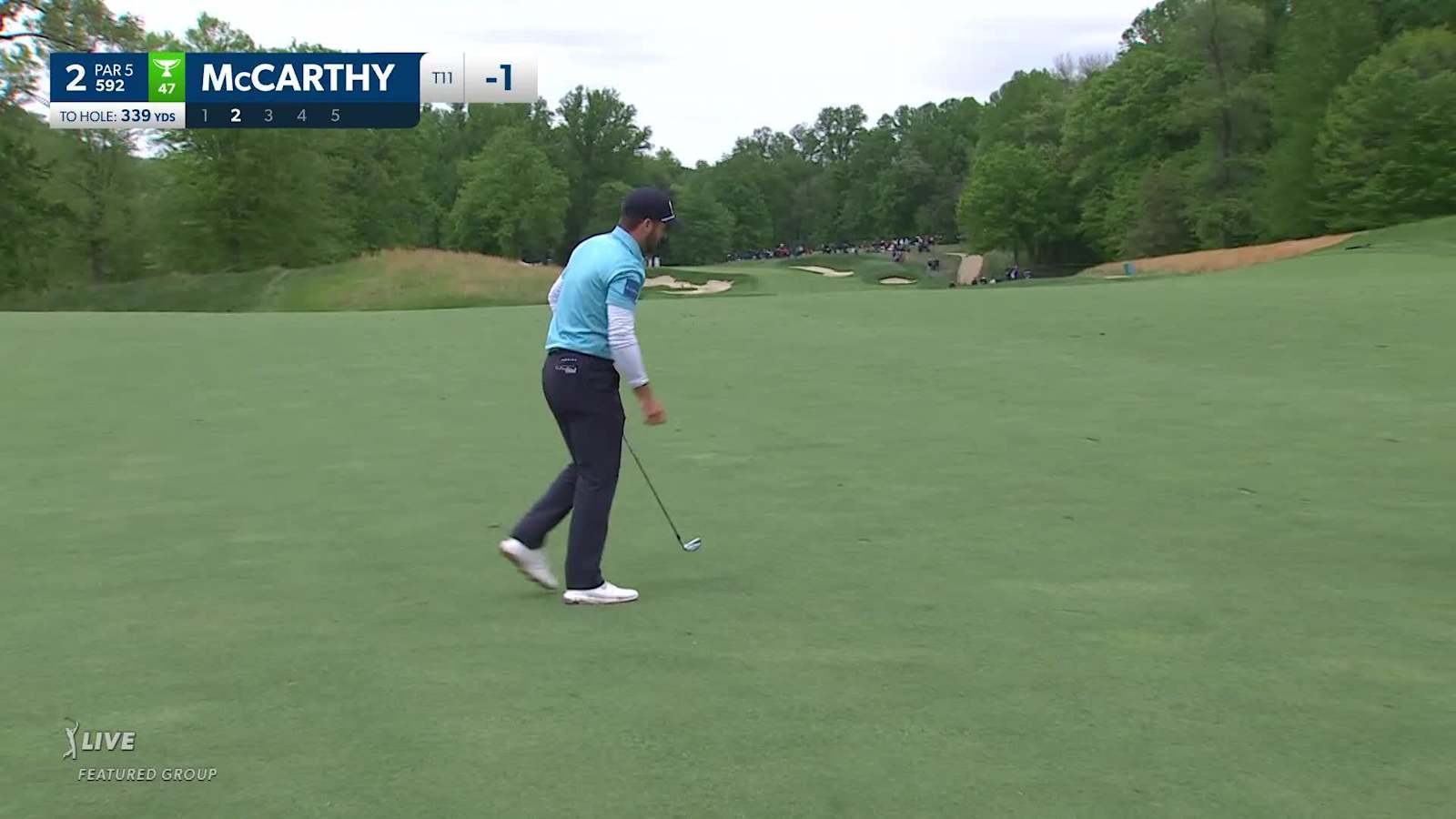 Denny McCarthy throws dart with iron and birdies at Wells Fargo