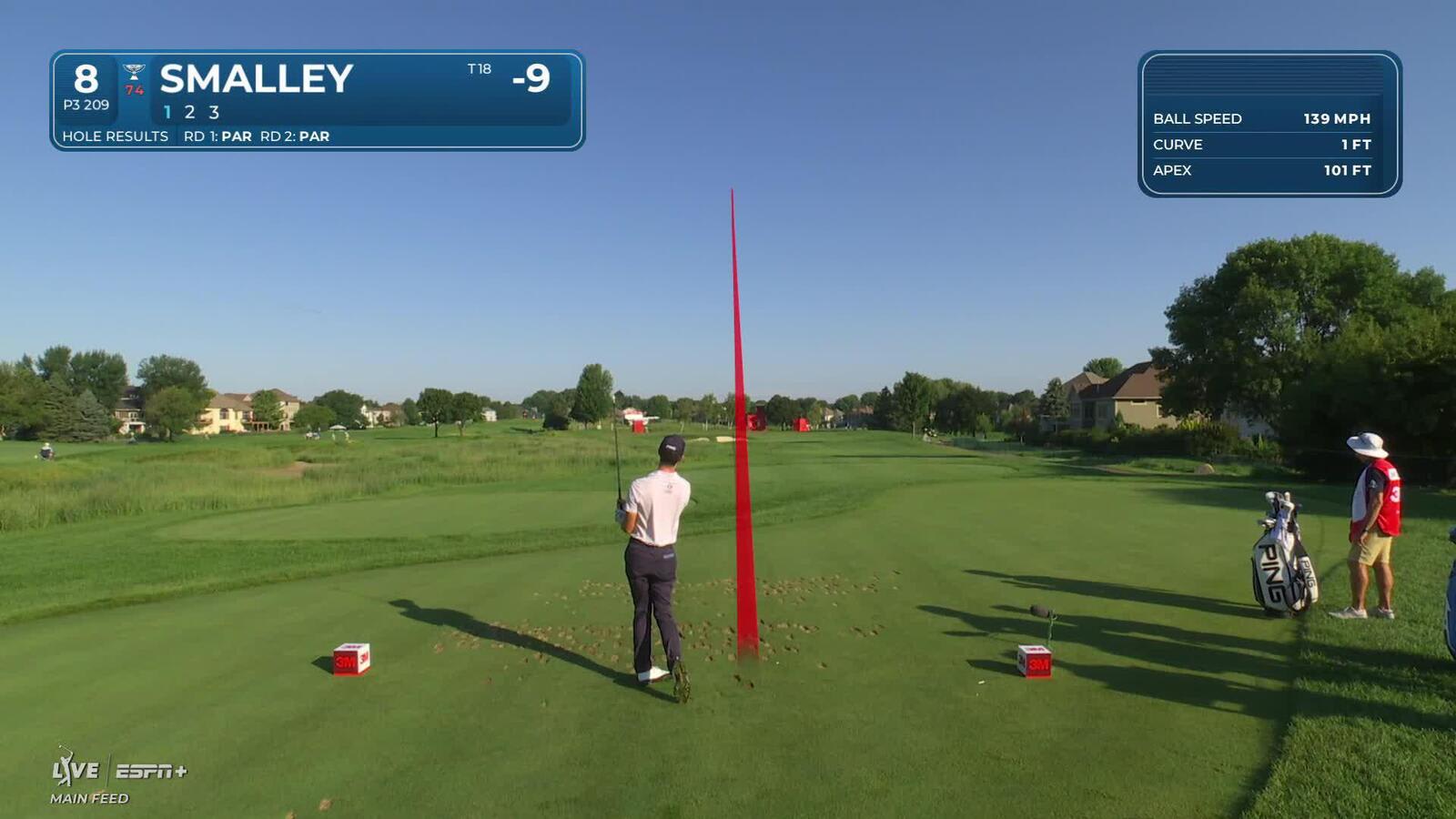 Alex Smalley nearly aces No. 8 at 3M Open