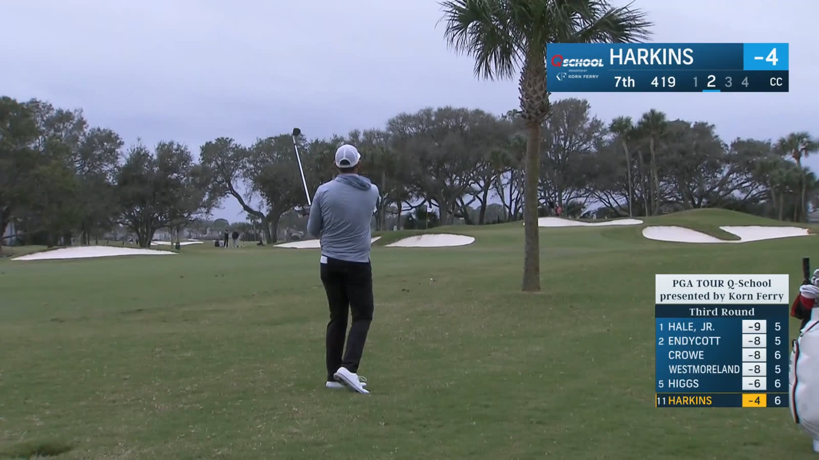 Brandon Harkins uses nice second to set up birdie at PGA TOUR Q-School