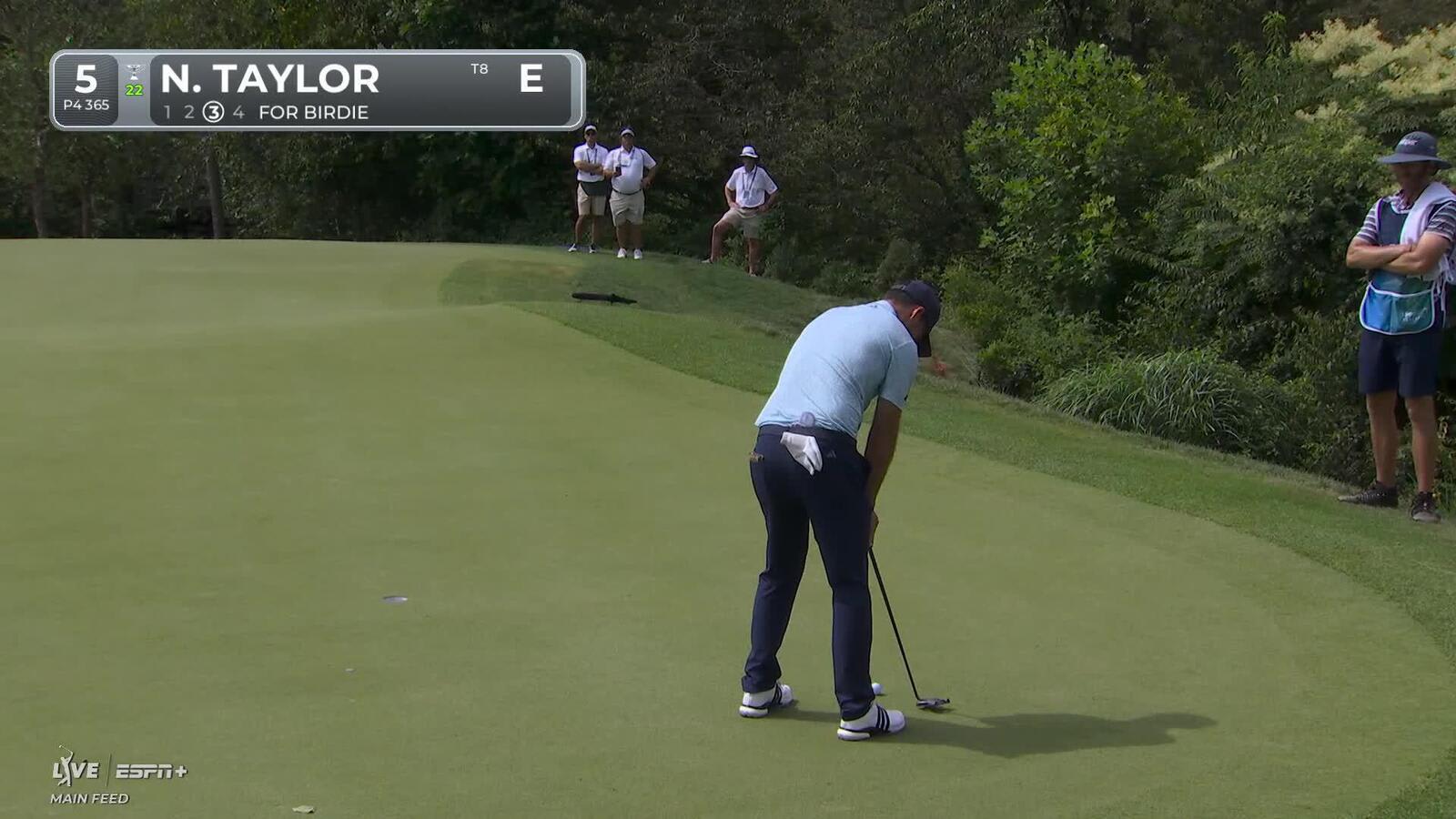 Nick Taylor makes birdie on No. 5 at BMW Championship
