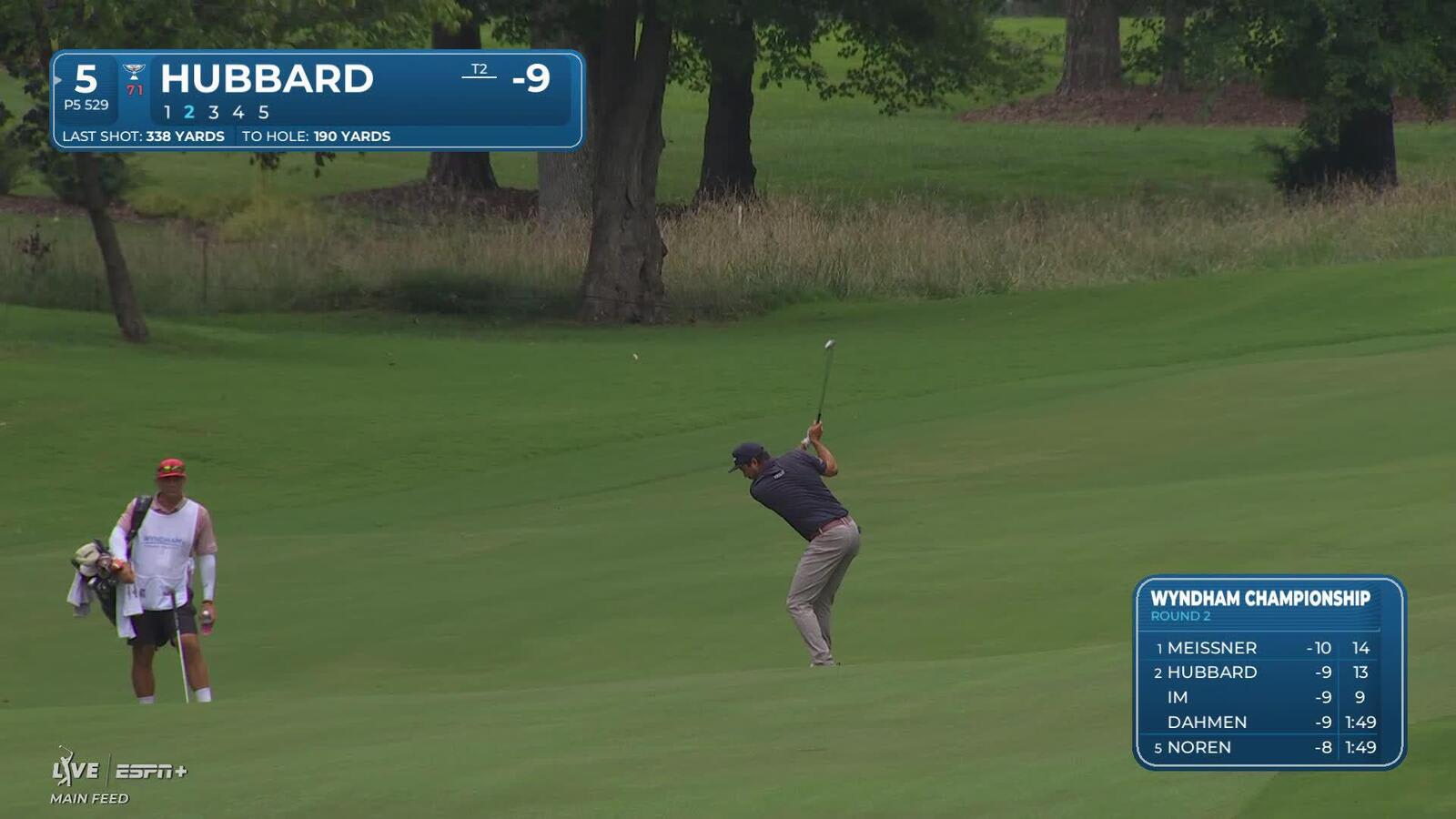 Mark Hubbard makes birdie on No. 5 at Wyndham