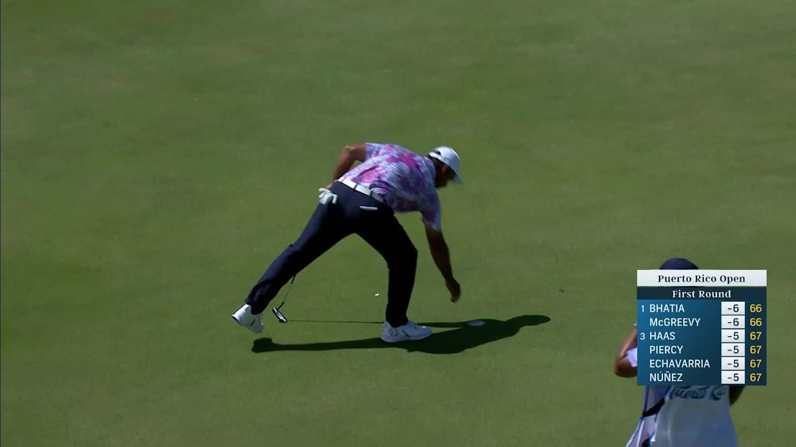 Rafael Campos makes birdie on No. 13 at Puerto Rico