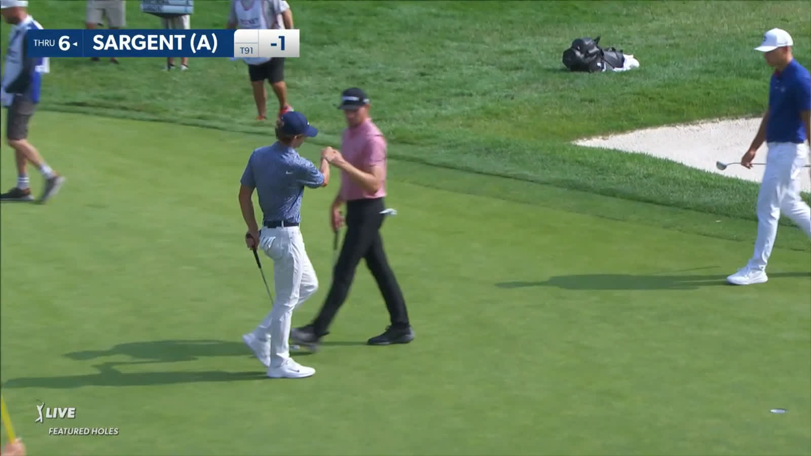 Gordon Sargent drains 36-footer for birdie at Rocket Mortgage