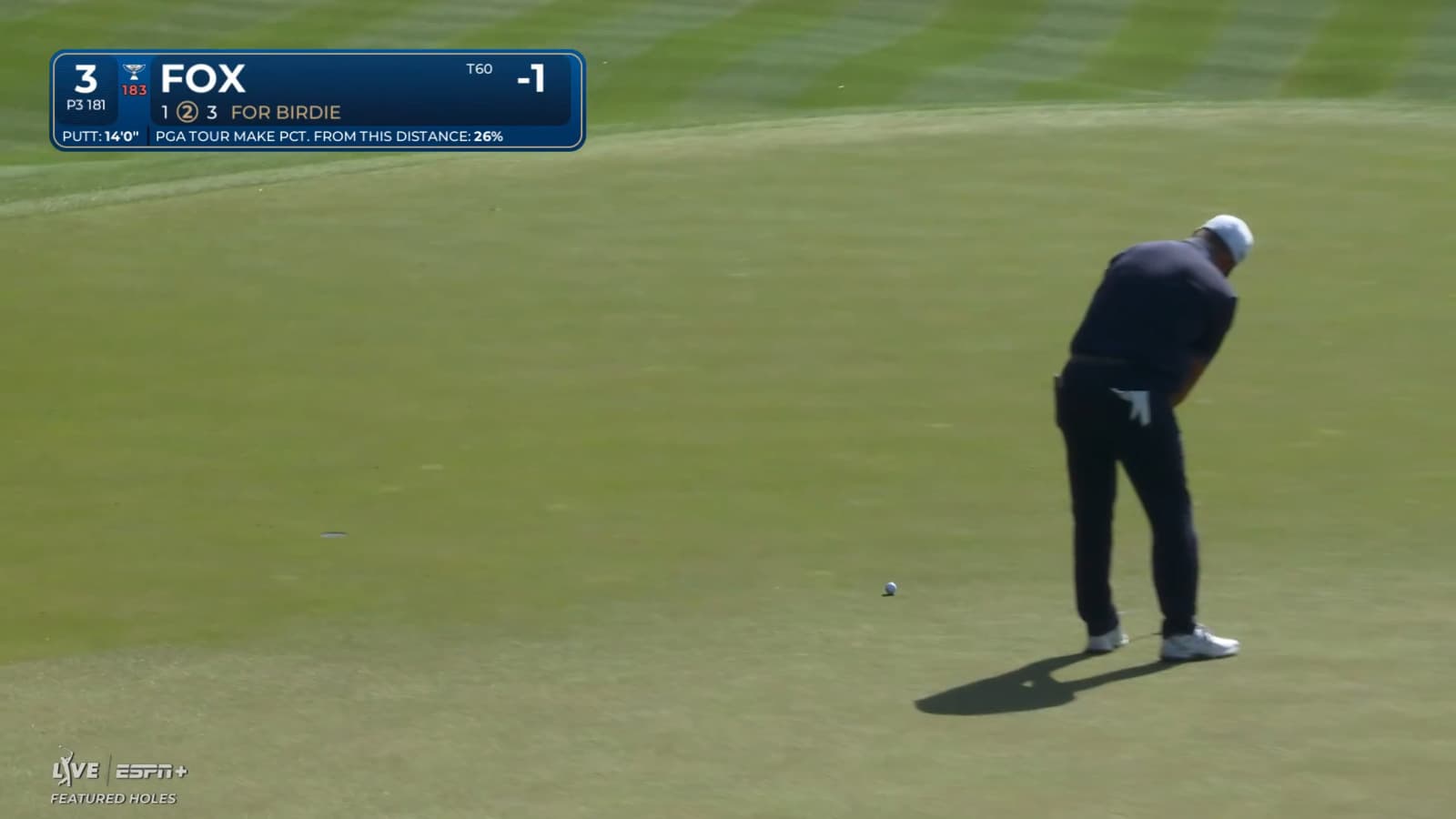 Ryan Fox rolls in 13-foot birdie putt at THE PLAYERS