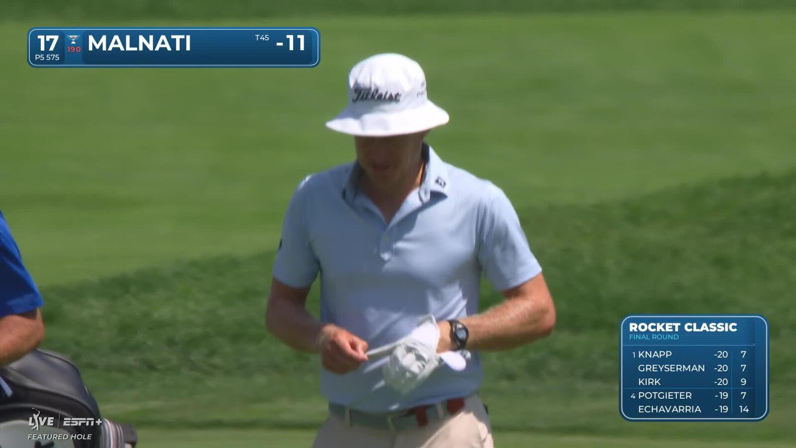 Peter Malnati makes birdie on No. 17 at Rocket Classic
