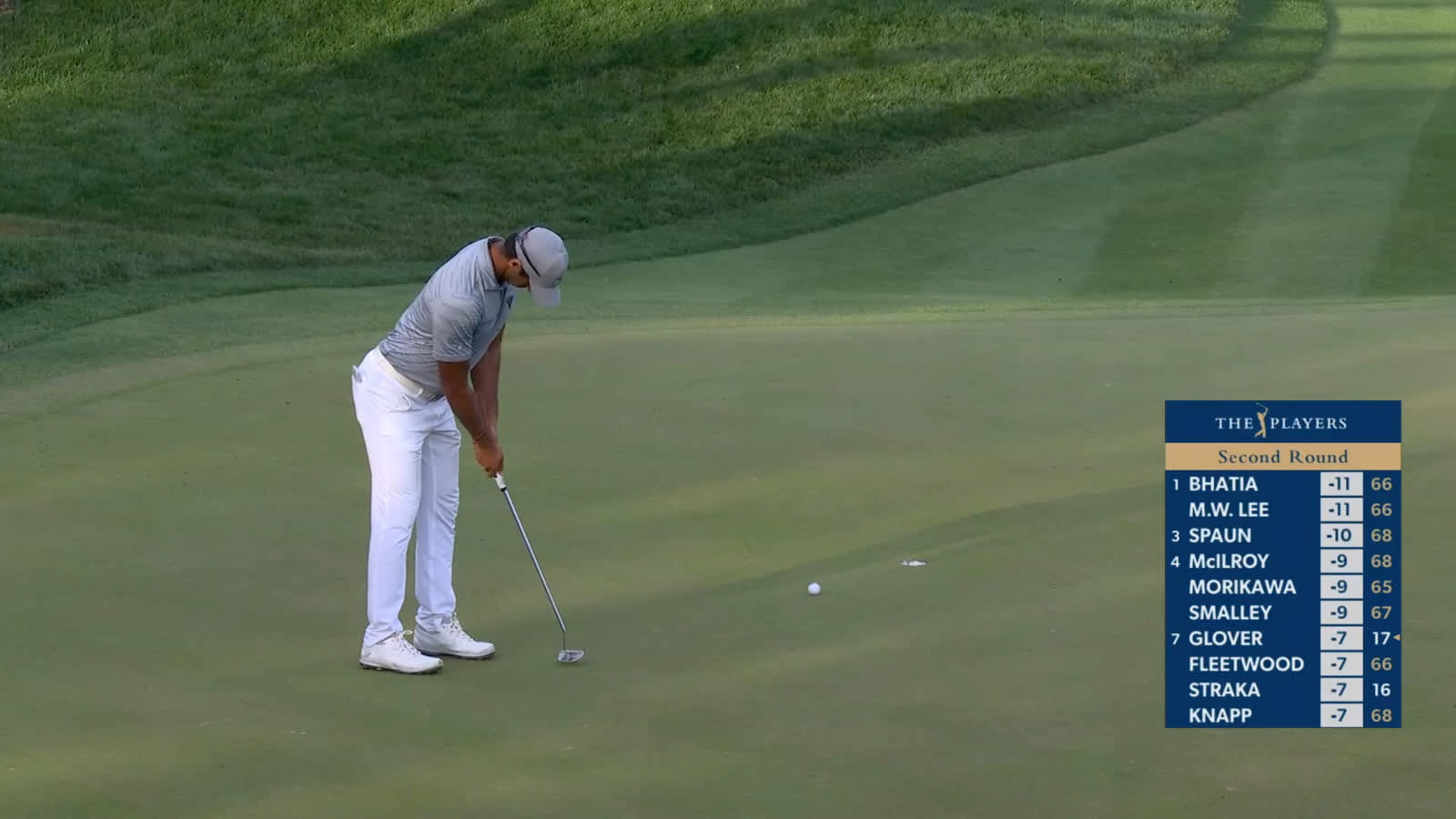 Aaron Rai rolls in birdie at THE PLAYERS