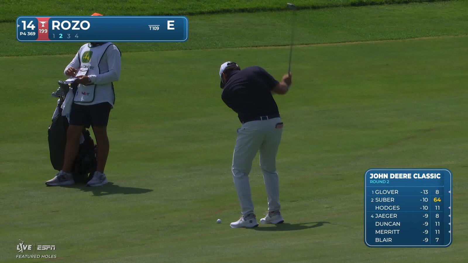 Marcelo Rozo sinks 7-foot birdie putt on No. 14 at John Deere