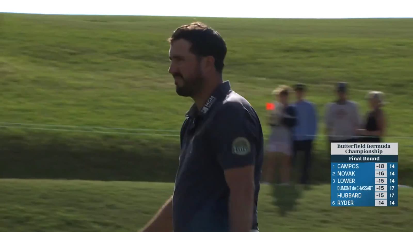 Mark Hubbard cards birdie at Butterfield Bermuda