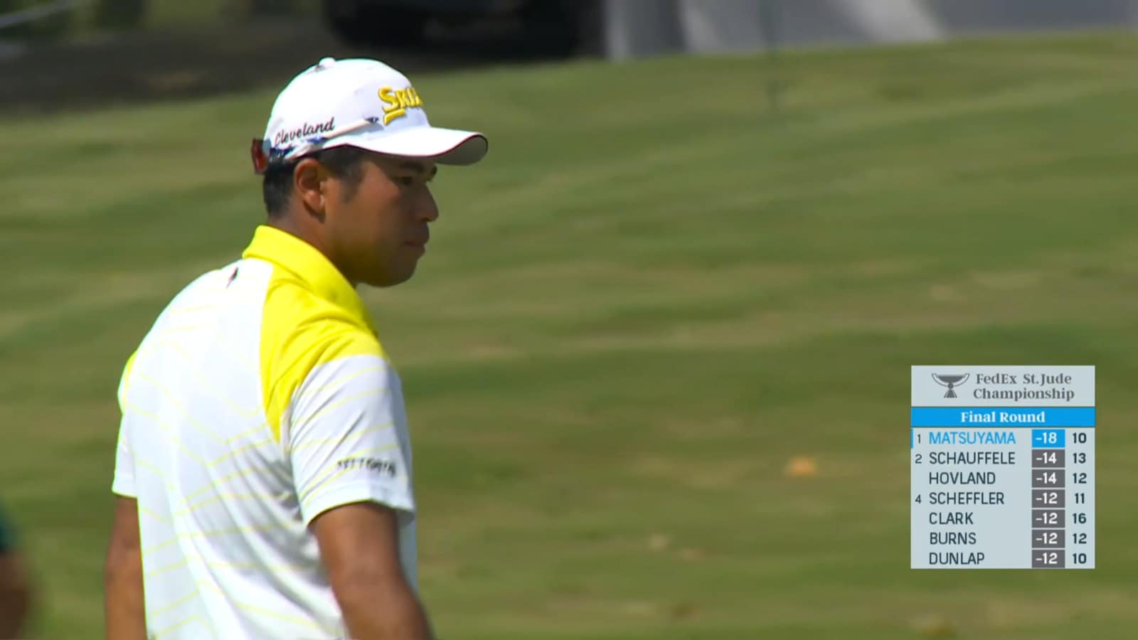 Hideki Matsuyama rolls in 19-footer for birdie at FedEx St. Jude