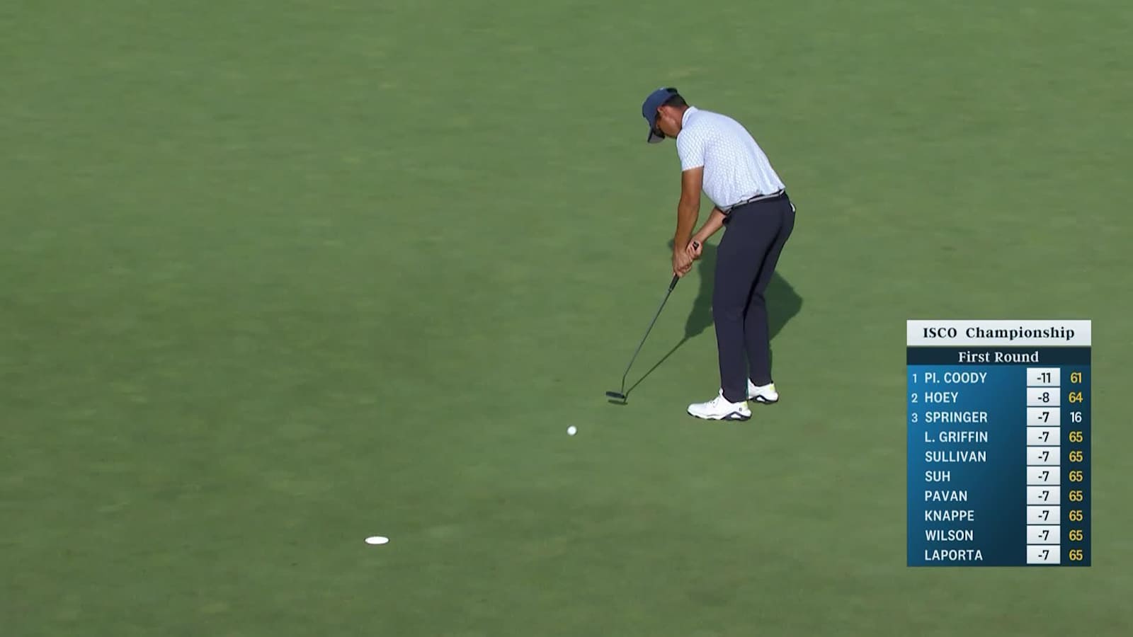 Johannes Veerman makes birdie on No. 18 at ISCO Championship