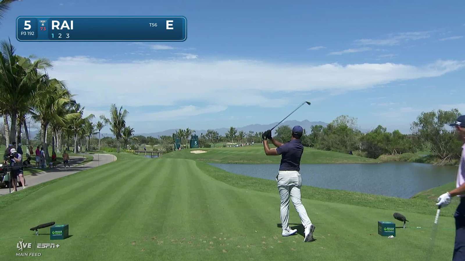 Aaron Rai pin-high tee shot leads to birdie at Mexico Open