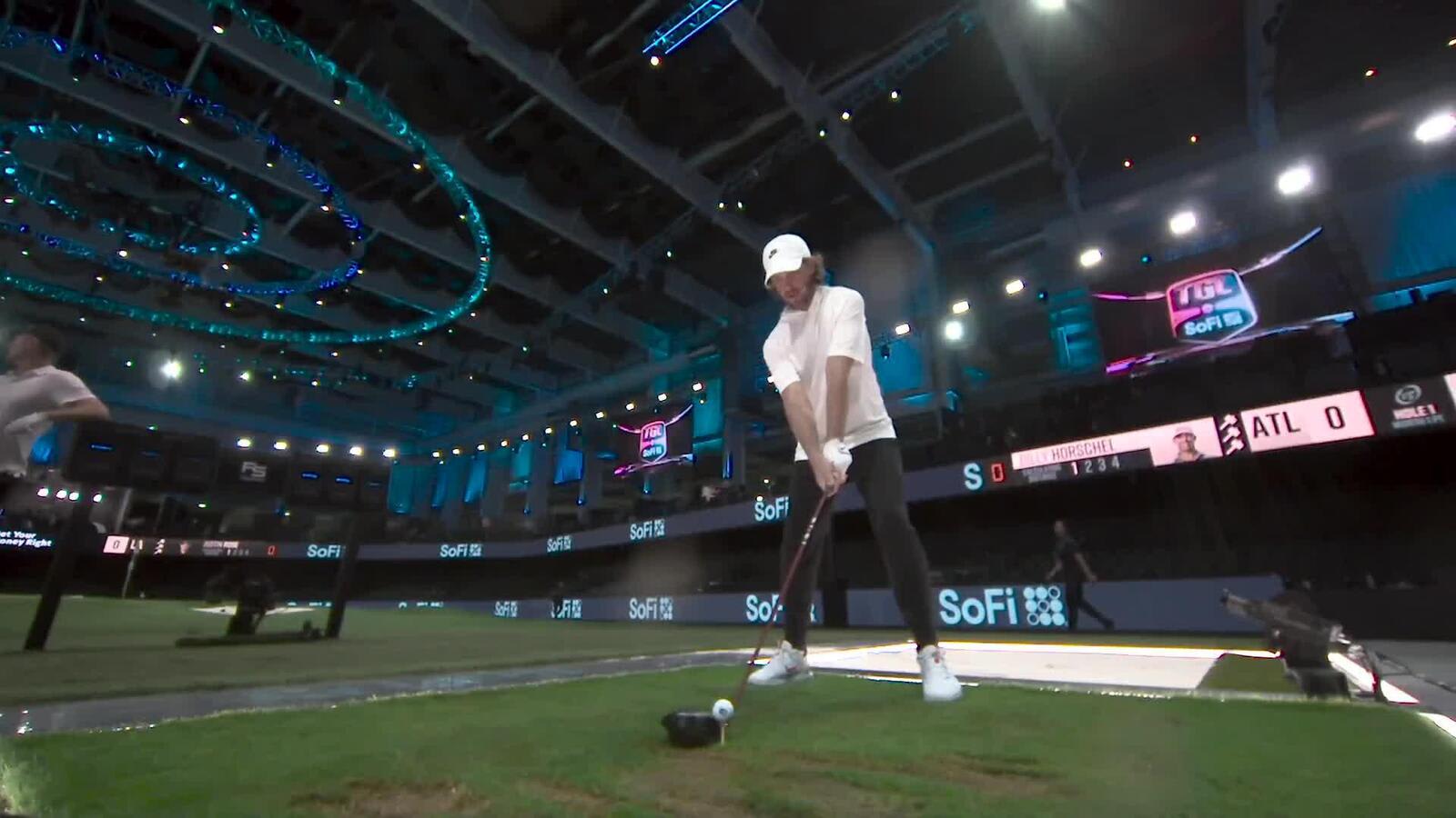 Tommy Fleetwood makes practice ace, then nearly does same in match at TGL