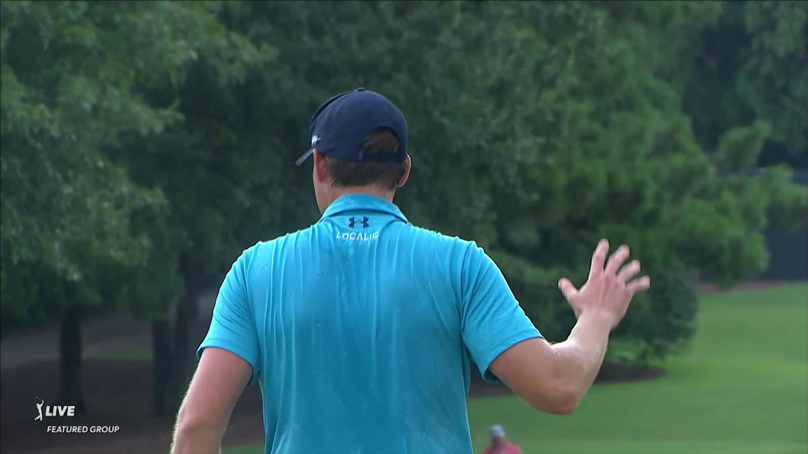 Adam Schenk sinks a 21-foot birdie at TOUR Championship