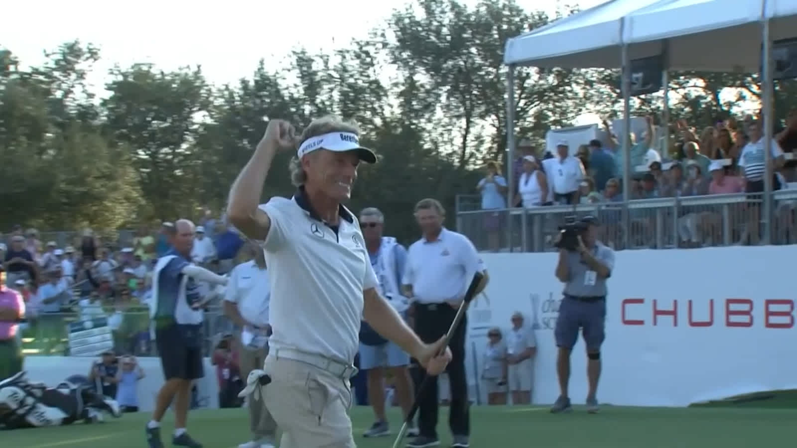 Bernhard Langer birdies the last to secure win at Chubb Classic