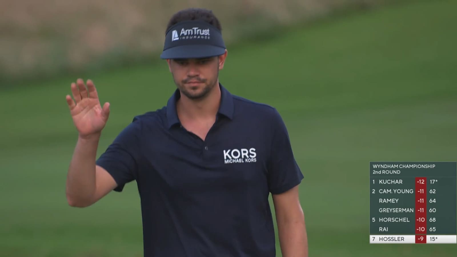 Beau Hossler makes bounce-back birdie on No. 7 at Wyndham