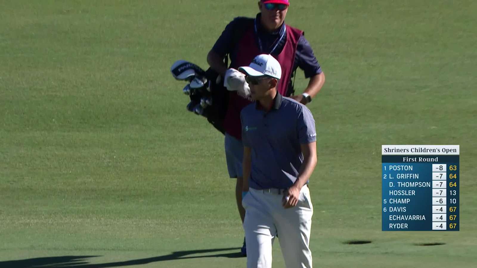 Michael Kim chips in for eagle at Shriners Children's Open