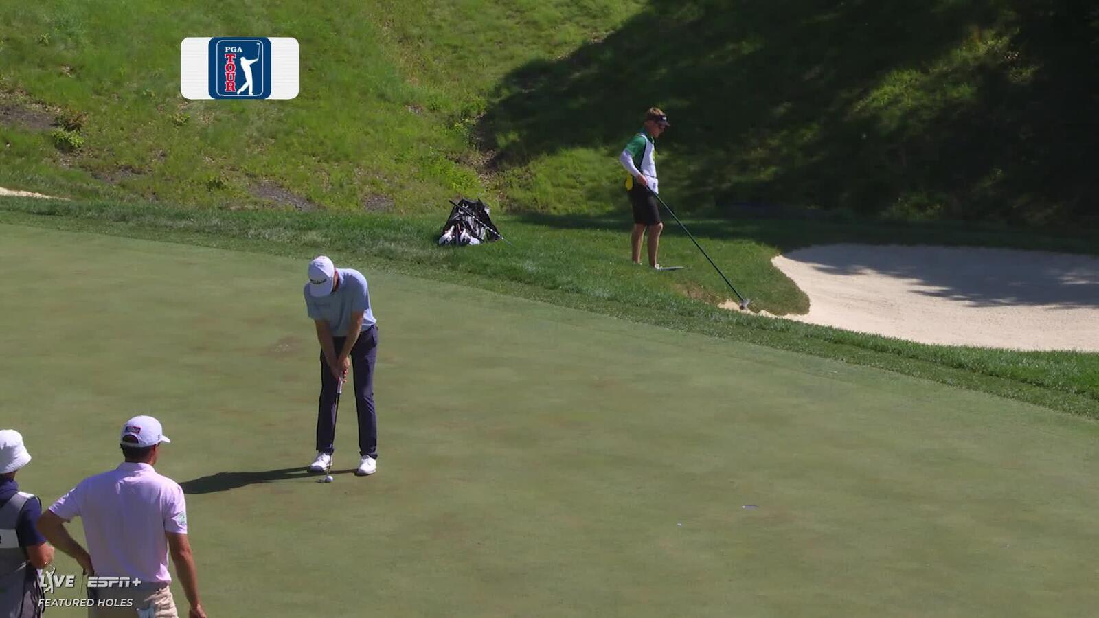 Ryan Gerard makes birdie on No. 16 at John Deere