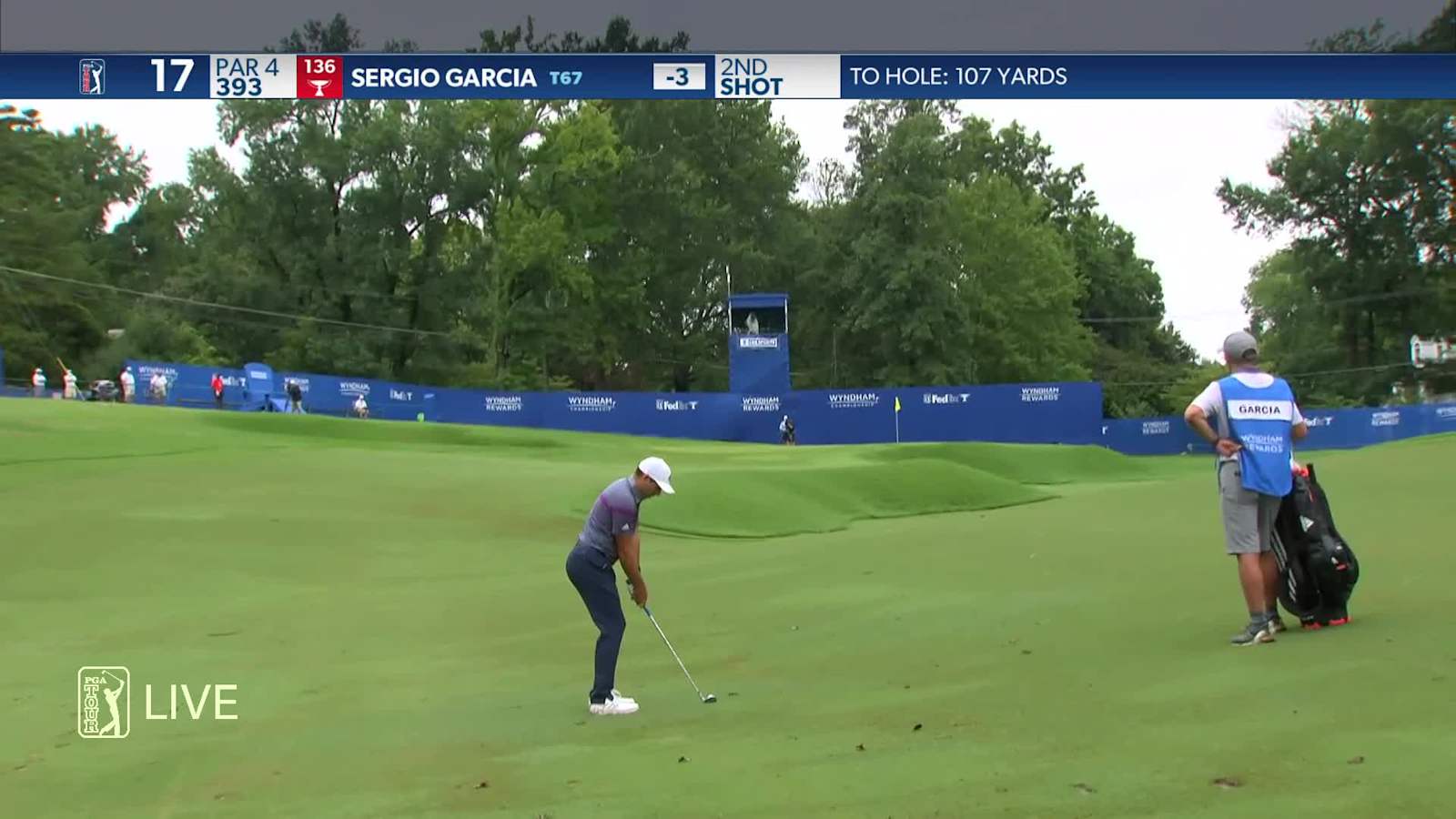 Sergio Garcia birdies No. 17 in Round 4 at Wyndham