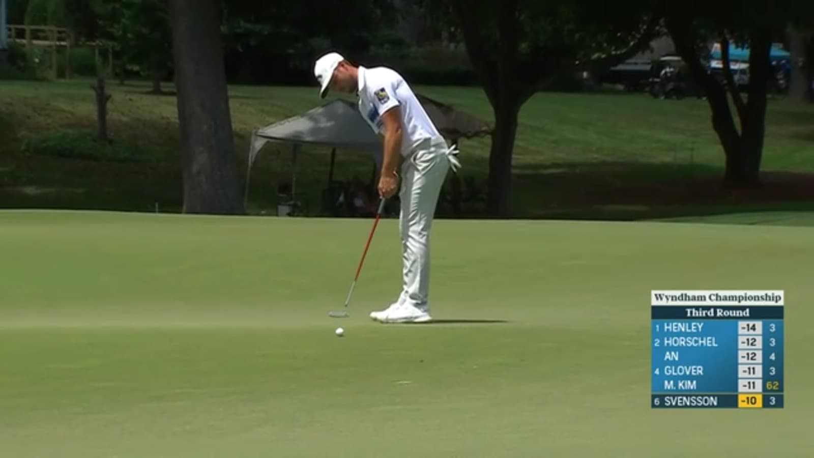 Adam Svensson makes bounce-back birdie on No. 4 at Wyndham