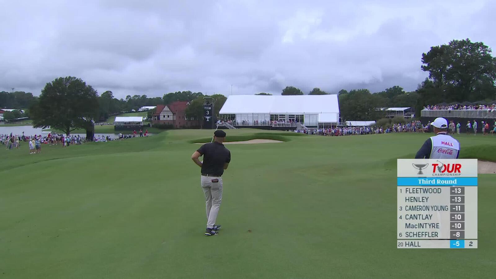 Harry Hall makes birdie on No. 3 at TOUR Championship