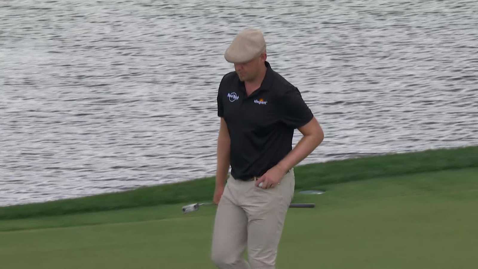 Harry Hall makes birdie on No. 16 at Houston Open