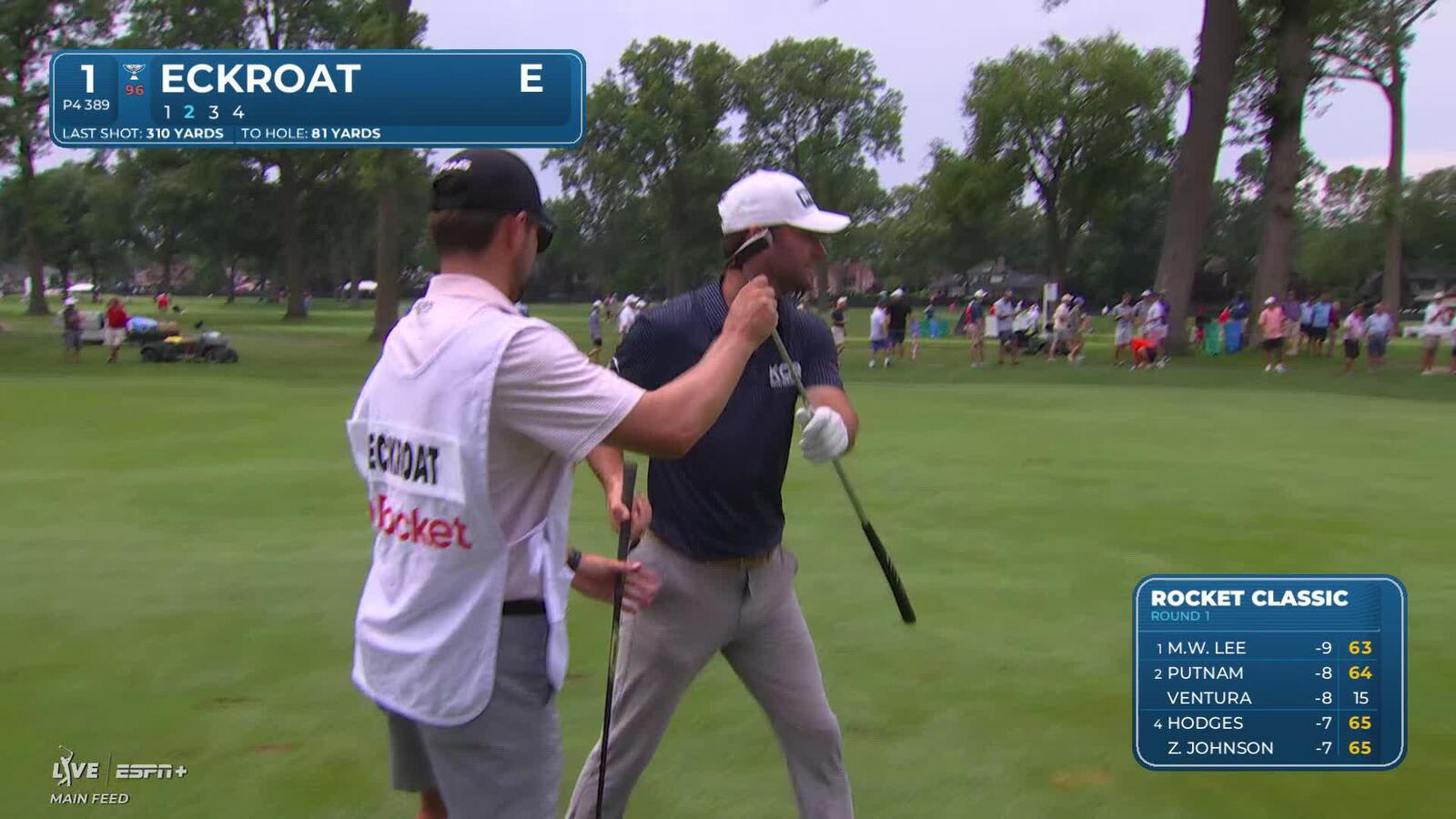 Austin Eckroat makes birdie on No. 1 at Rocket Classic