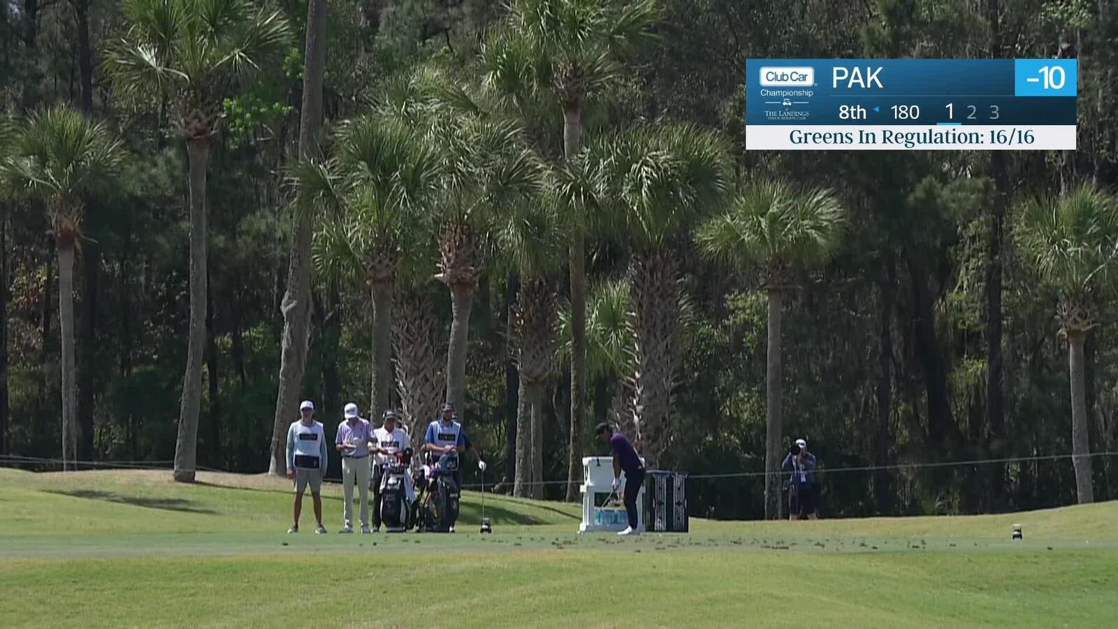 John Pak makes birdie on No. 8 at Club Car Championship