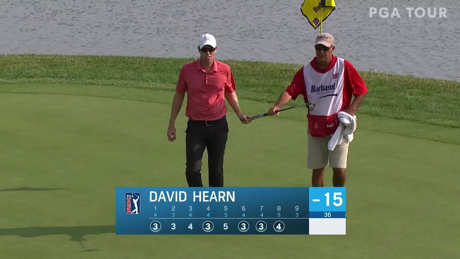 David Hearn uses nice approach leads to birdie at Barbasol