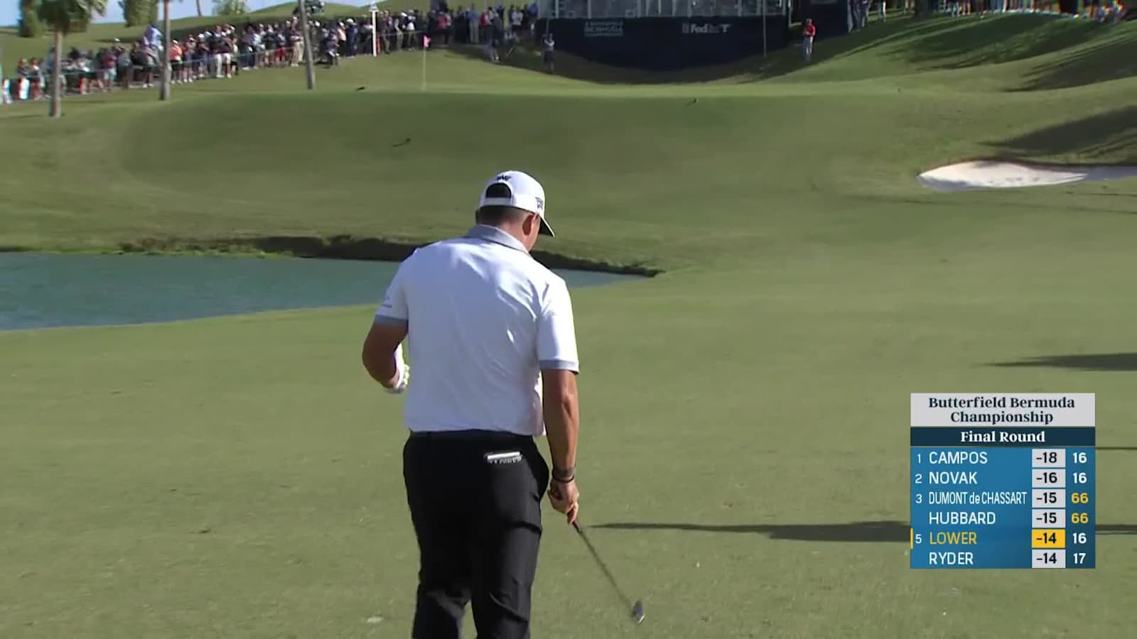 Justin Lower dials in approach to set up birdie at Butterfield Bermuda