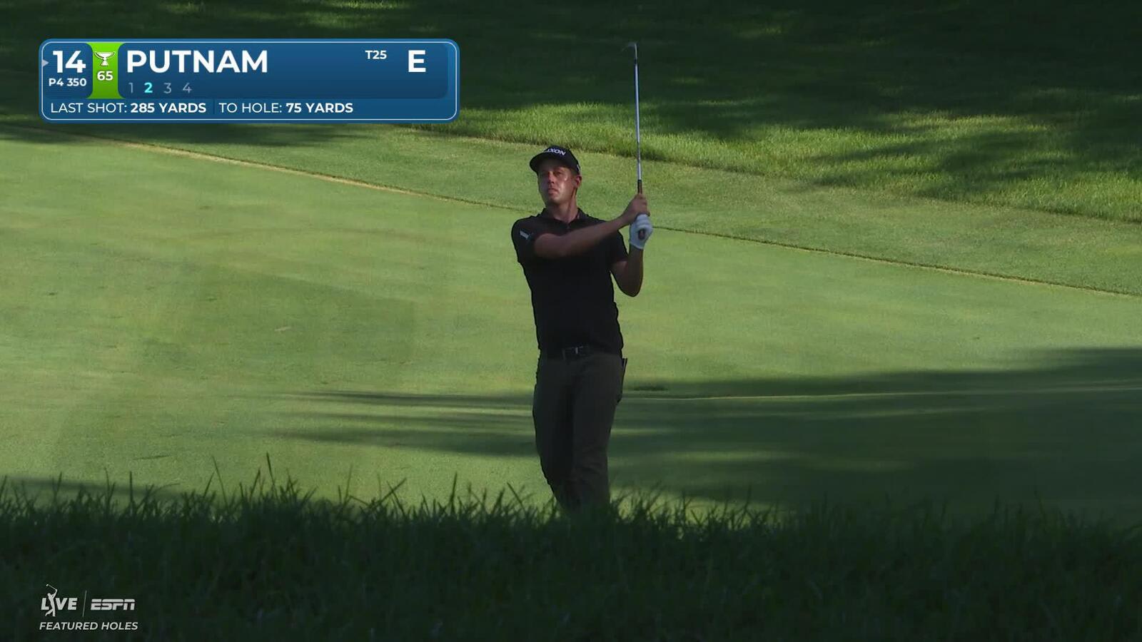 Andrew Putnam's 78-yard approach sets up birdie on No. 14 at John Deere