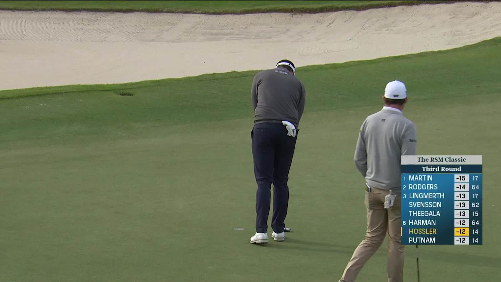 Beau Hossler makes birdie at The RSM Classic