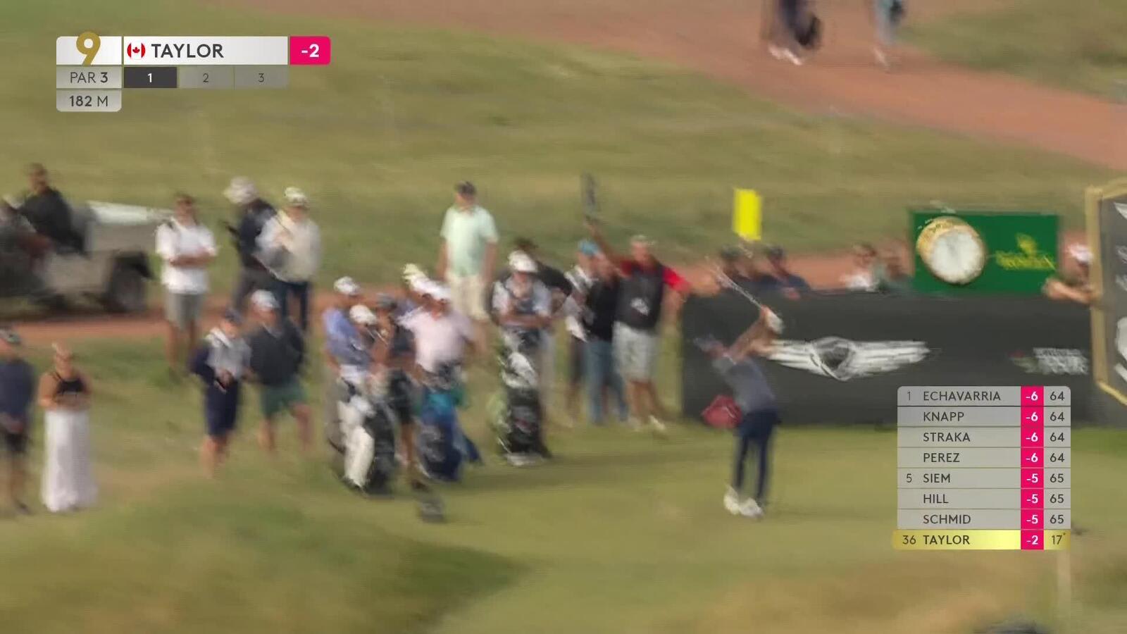 Nick Taylor makes birdie on No. 9 at Genesis Scottish Open