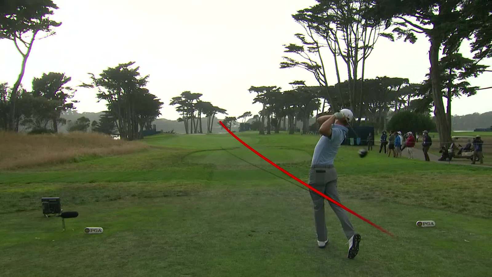 Justin Thomas incredible drive on No. 16 at PGA Championship 