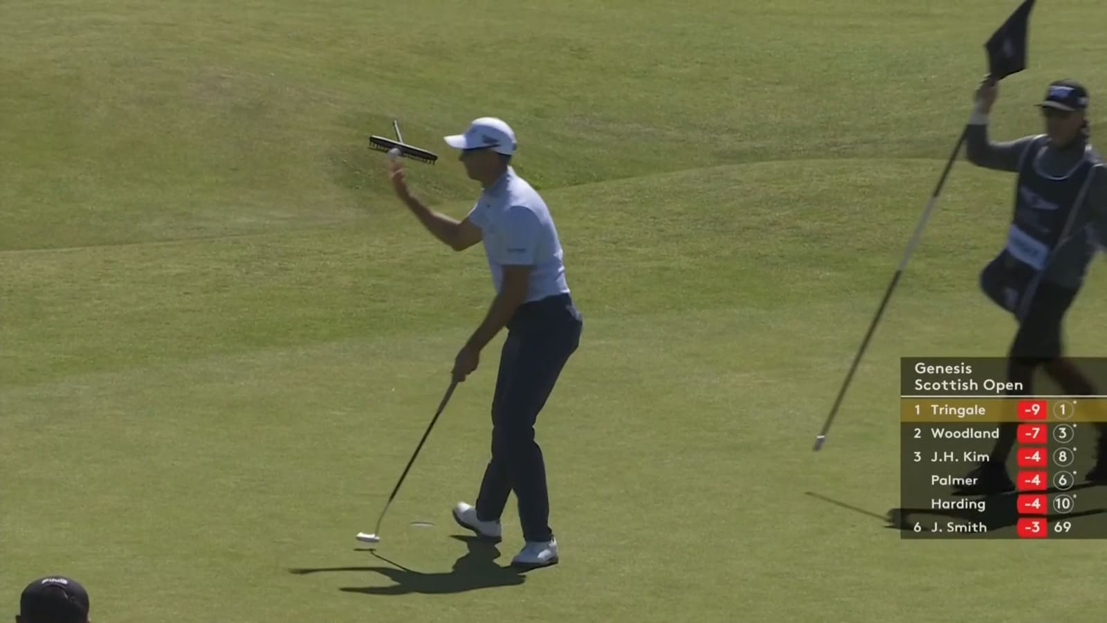Cameron Tringale makes birdie on No. 11 at Genesis Scottish Open