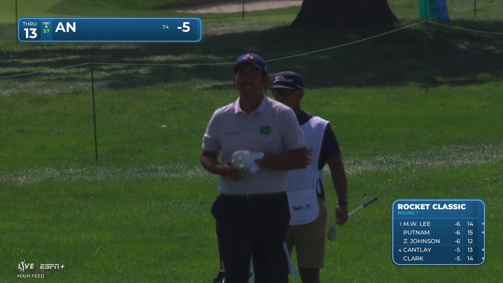Byeong Hun An holes out for Eagle on No. 13 at Rocket Classic