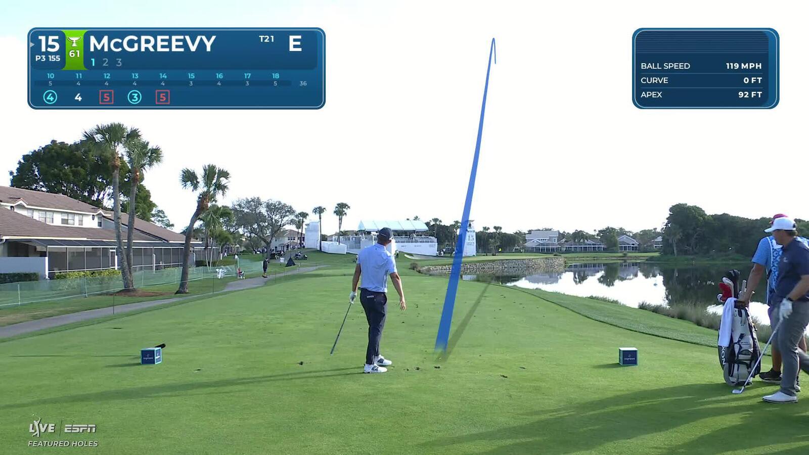 Max McGreevy hits 159-yard tee shot to 11 feet, sets up birdie at Cognizant Classic