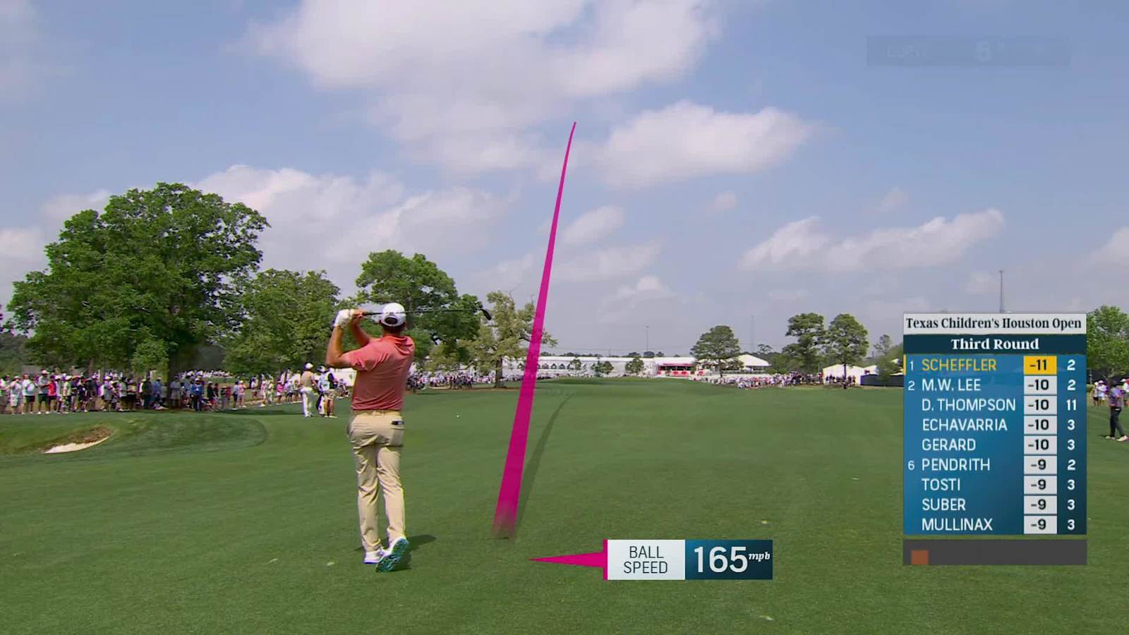 Scottie Scheffler reaches in two to set up birdie at Houston Open