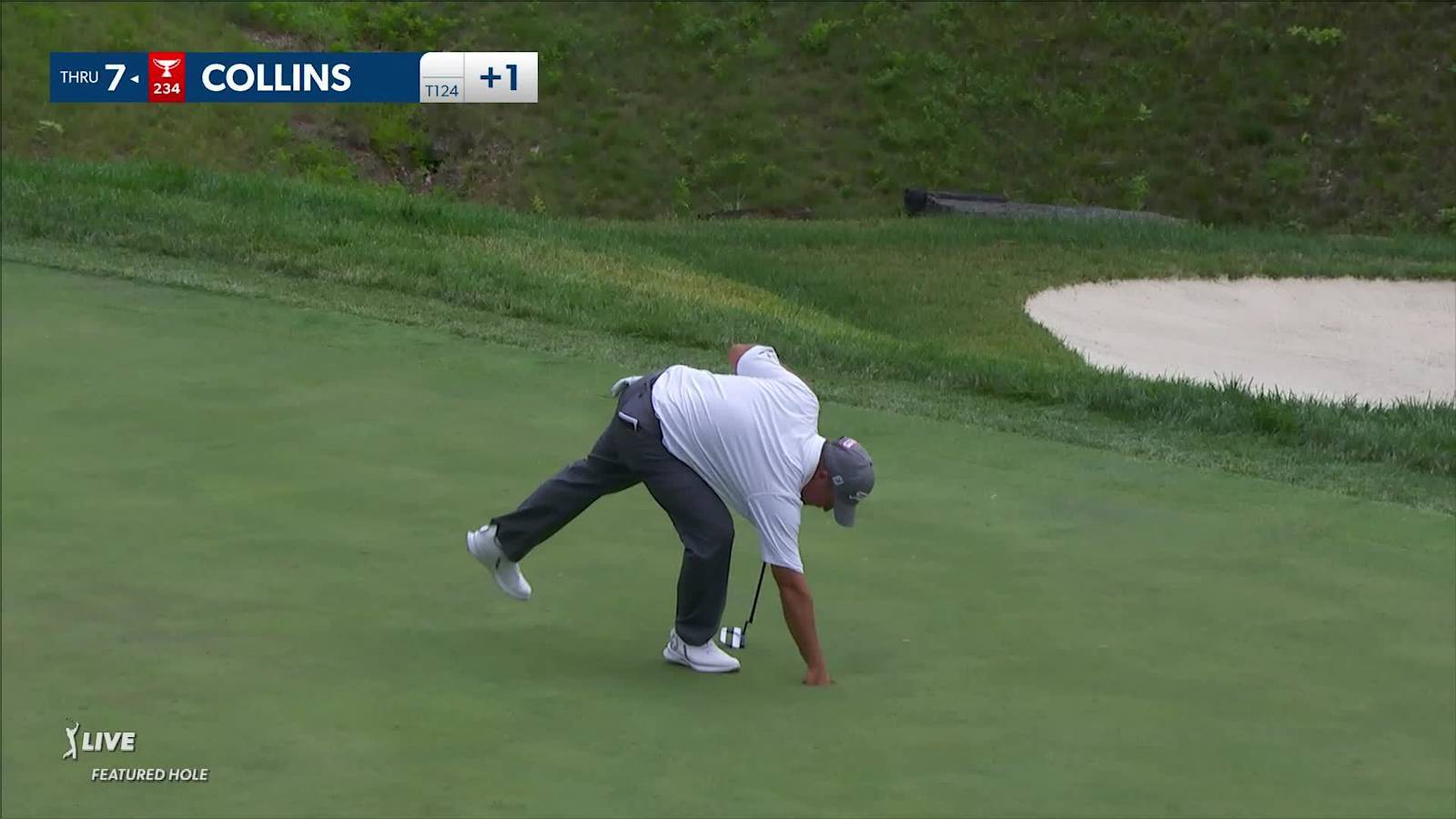 Chad Collins makes birdie on No. 16 at John Deere
