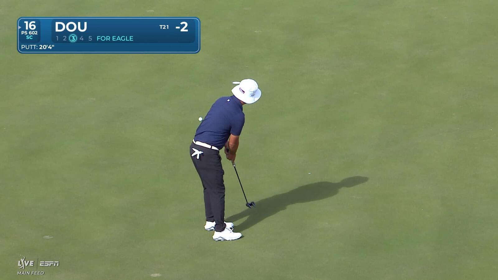 Zecheng Dou hits 291-yard approach to 20 feet, sets up birdie on No. 16 at The American Express