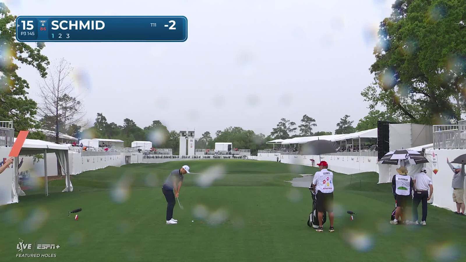 Matti Schmid controls his distance to set up birdie at Houston Open