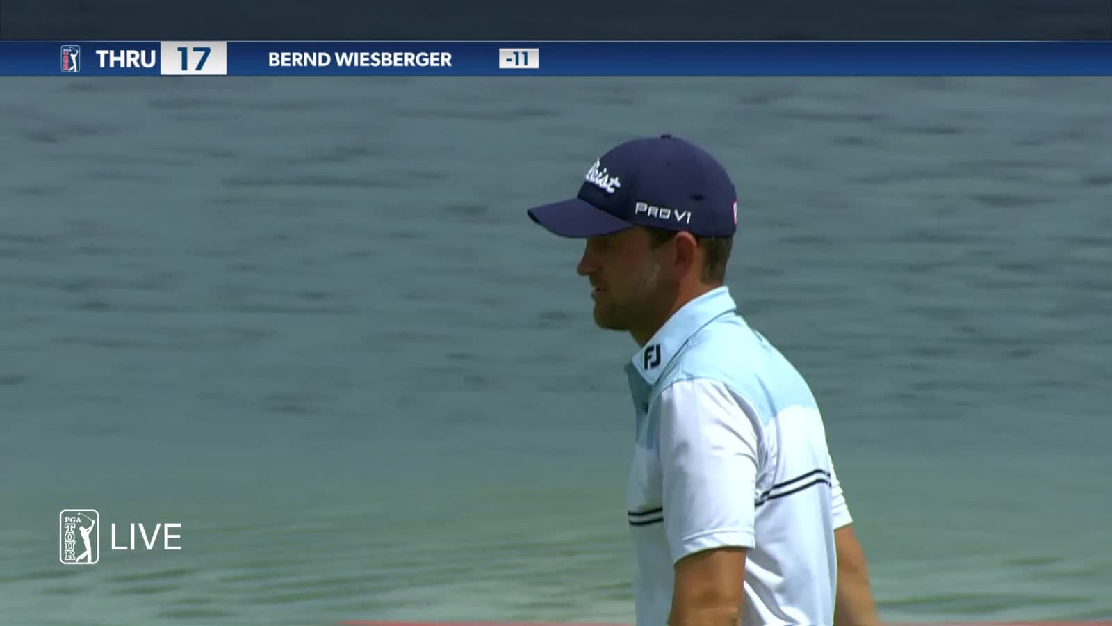 Bernd Wiesberger sinks a 31-foot birdie on No. 17 in Round 4 at 3M Open
