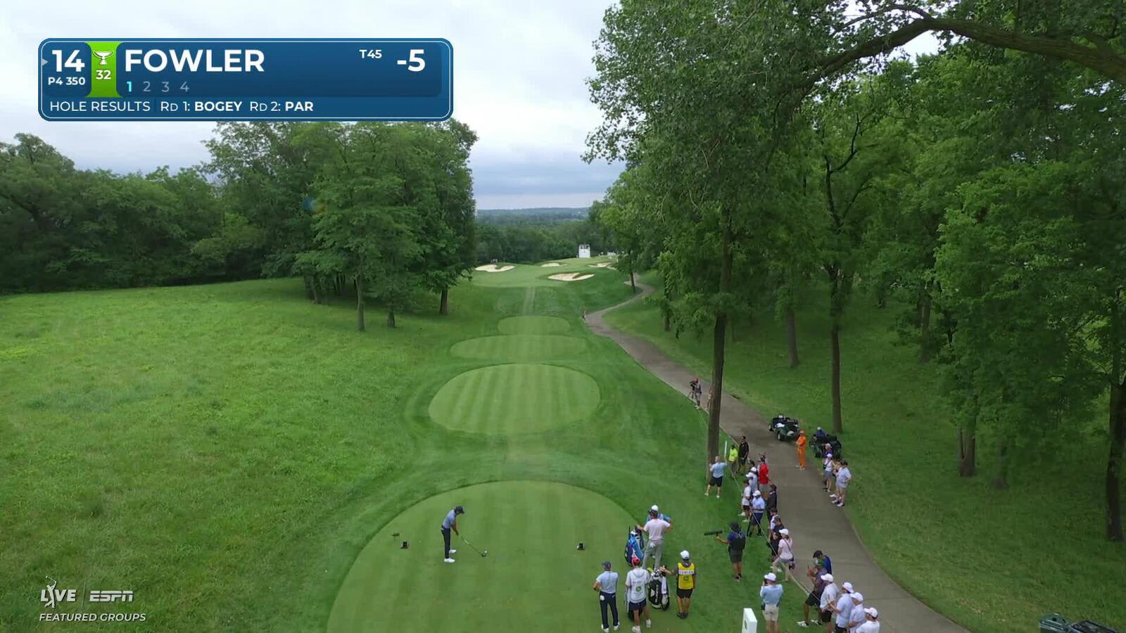 Rickie Fowler's 334-yard drive sets up eagle on No. 14 at John Deere