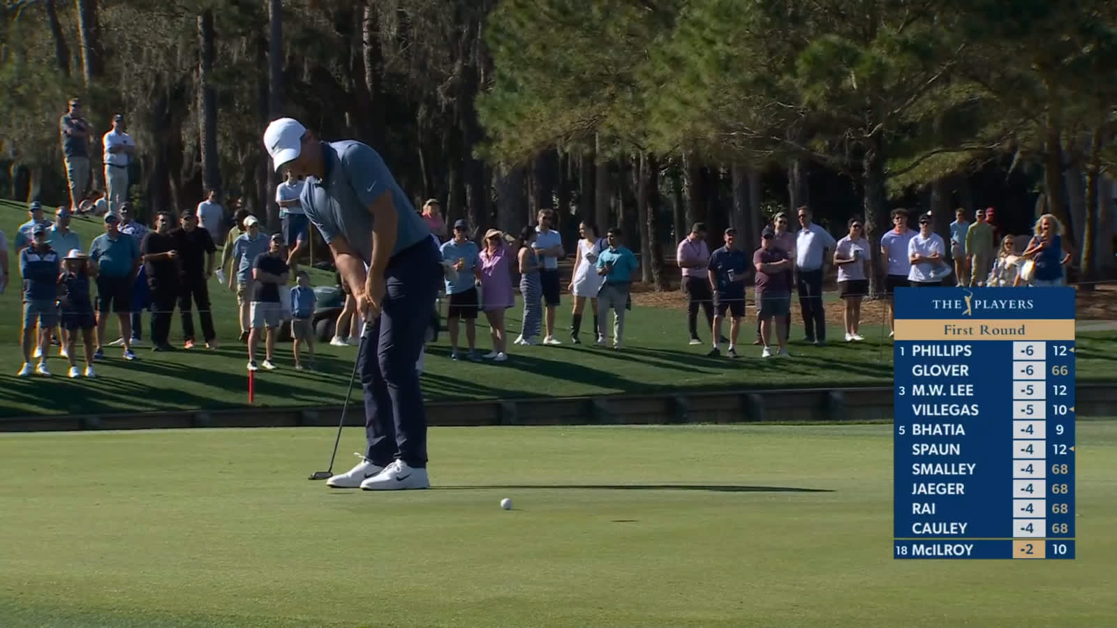 Rory McIlroy cards birdie at THE PLAYERS