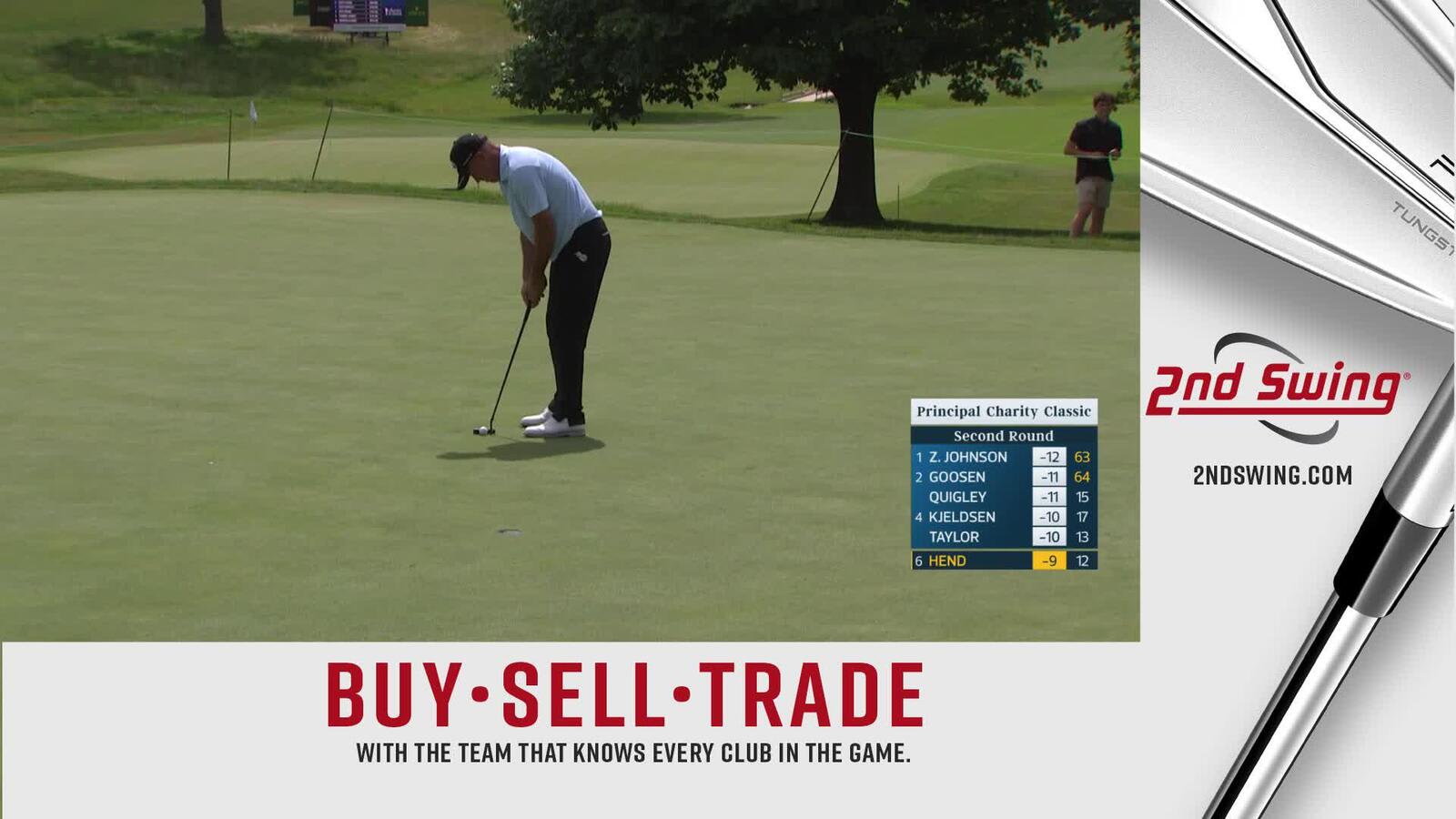 Scott Hend makes birdie on No. 13 at Principal Charity Classic