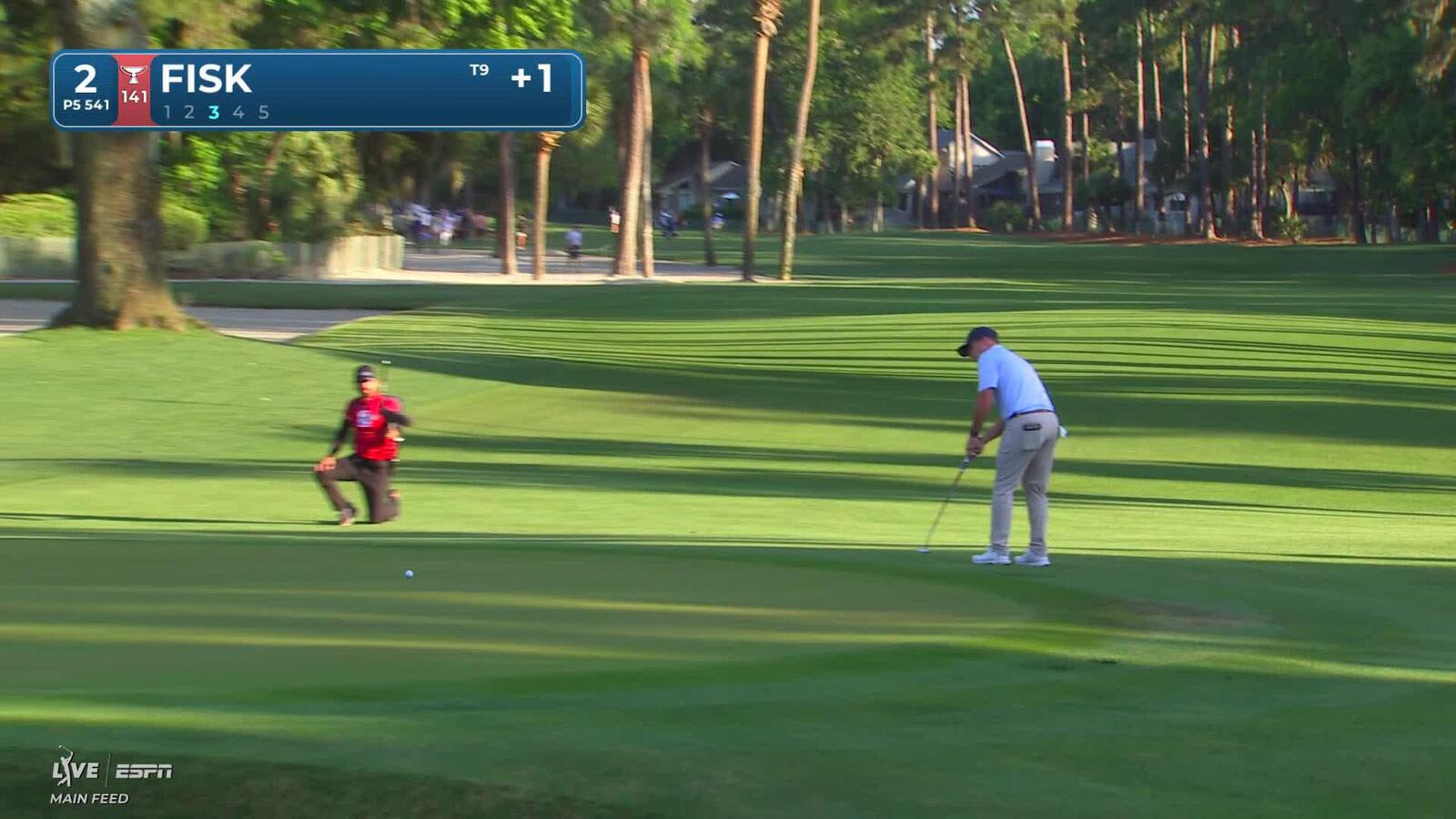 Steven Fisk makes birdie on No. 2 at RBC Heritage