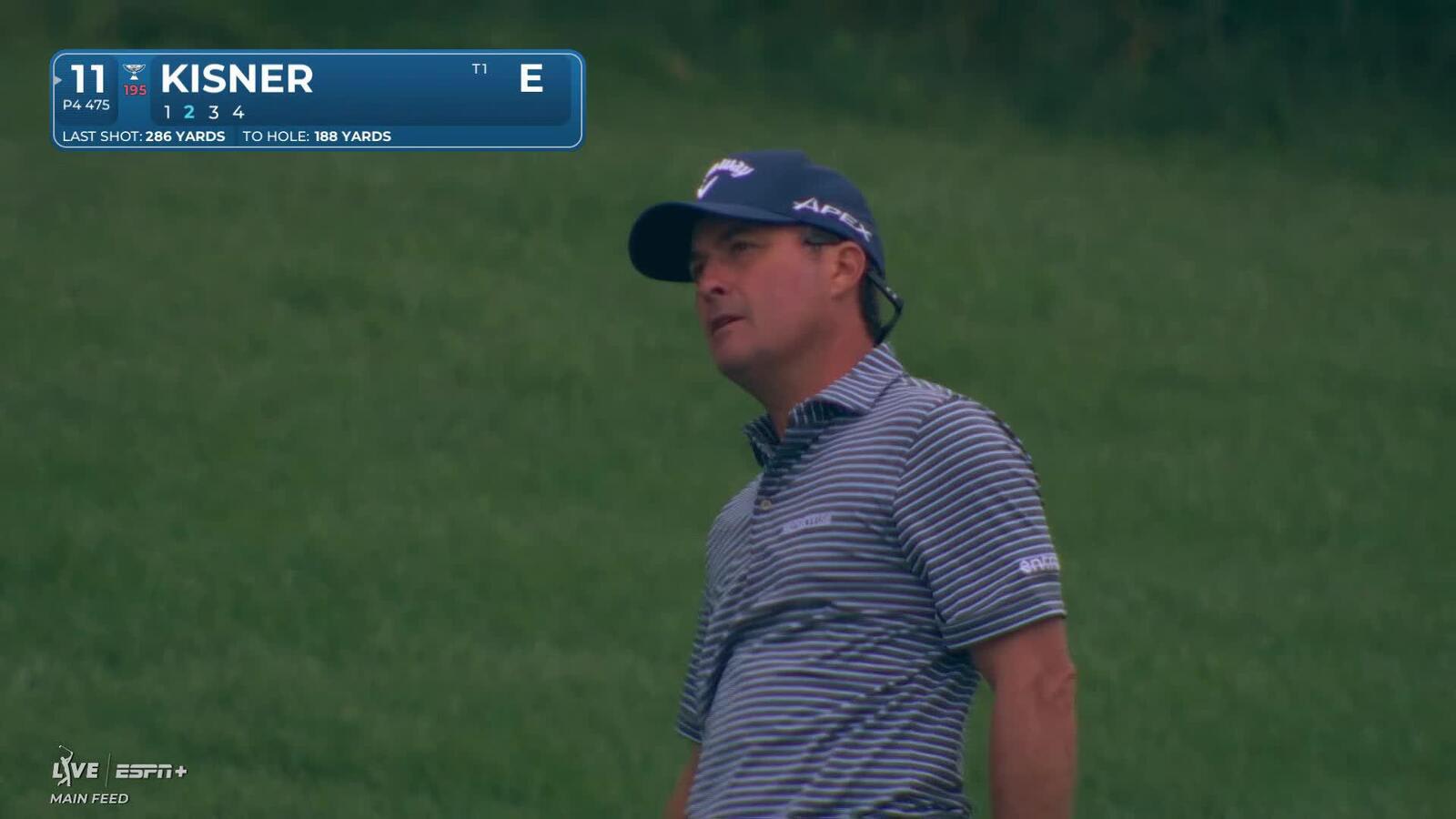 Kevin Kisner sinks a 23-foot birdie putt on No. 11 at 3M Open