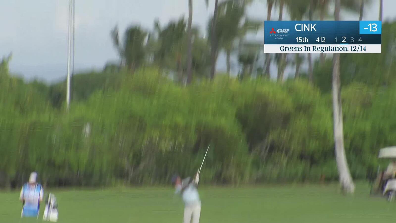 Stewart Cink makes birdie on No. 15 at Mitsubishi Electric Championship at Hualalai